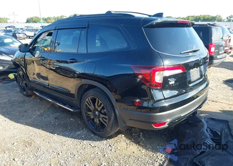 2022 Honda Pilot Awd Black Edition из США, поврежденный, VIN 5FNYF6H73NB068517